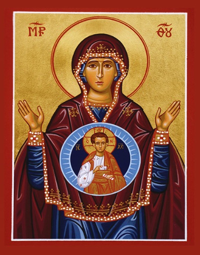 Theotokos with Christ Icon