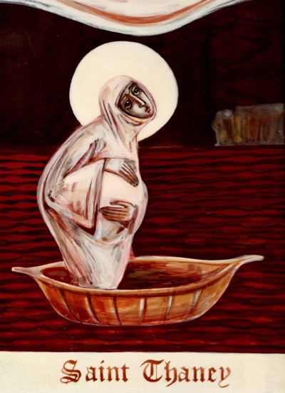 Icon of the Celtic Saint Thaney